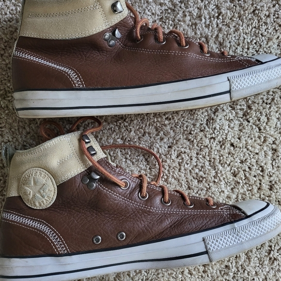 Converse Brown High-Top Sneakers - Picture 2 of 5